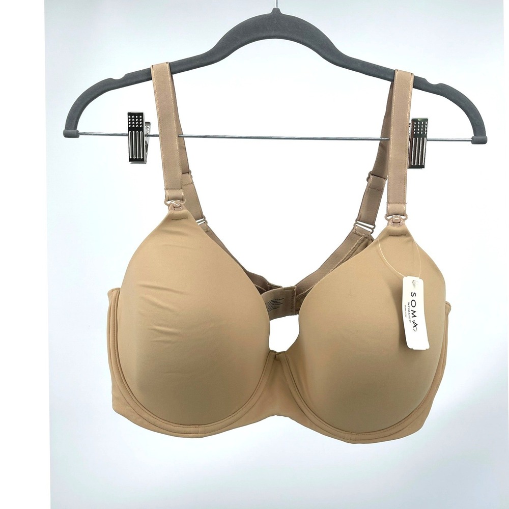 Soma Nursing Bra Womens 40DD Warm Amber Full Coverage‎ Underwire NWT 570077514
